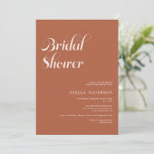 Retro-Chic-Brautparty Einladung (Stehend Vorderseite)