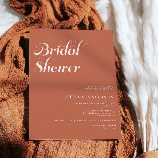 Retro-Chic-Brautparty Einladung