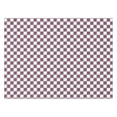 Retro Chic Dunkle Rose Rosa Schachbrettmuster Tischdecke (Vorderseite (Horizontal))
