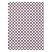 Retro Chic Dunkle Rose Rosa Schachbrettmuster Tischdecke (Vorderseite)