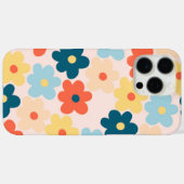 Retro Chic farbenfrohe florale Muster whimsical Case-Mate iPhone Hülle (Rückseite (Horizontal))