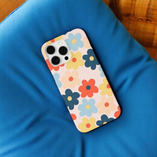 Retro Chic farbenfrohe florale Muster whimsical Case-Mate iPhone Hülle