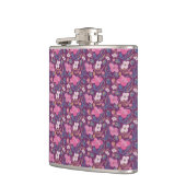 Retro Chic Floral Muster Flachmann (Links)