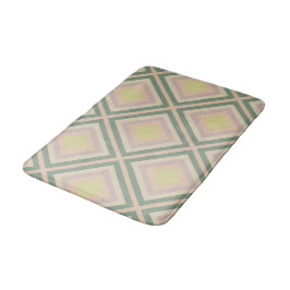 Retro Chic Geometric Lemon Pastel Badematte