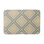 Retro Chic Geometric Lemon Pastel Badematte (Vorderseite)