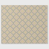 Retro Chic Geometric Lemon Pastel Geschenkpapier (Flach)