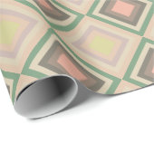 Retro Chic Geometric Lemon Pastel Geschenkpapier (Rolleneckpunkt)