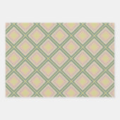 Retro Chic Geometric Lemon Pastel Geschenkpapier Set (Vorderseite 3)