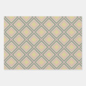 Retro Chic Geometric Lemon Pastel Geschenkpapier Set (Vorderseite 2)