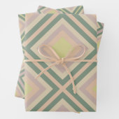 Retro Chic Geometric Lemon Pastel Geschenkpapier Set (Beispiel)