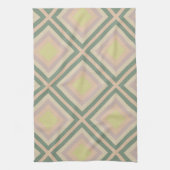Retro Chic Geometric Lemon Pastel Geschirrtuch (Vertikal)