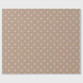 Retro-Chic Geometrisches Professionelles Geschenkp Geschenkpapier (Flach)