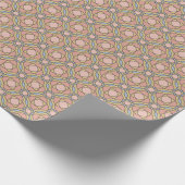 Retro-Chic Geometrisches Professionelles Geschenkp Geschenkpapier (Ecke)
