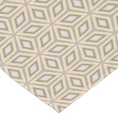 Retro Chic Gray Beige Taupe Brown Mandala Muster Kurzer Tischläufer (Ecke)