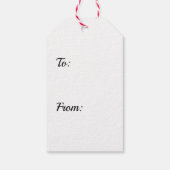 Retro Chic Holiday Ornaments Geschenkanhänger (Rückseite)