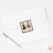 Retro Chic LBD Art Sticker (Umschlag)