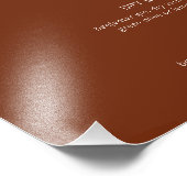 Retro Chic Modern Signature Drinks Terracotta Fotodruck (Ecke)