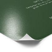 Retro Chic Moderne Signature Drinks dunkelgrün Fotodruck (Ecke)