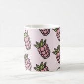 Retro Chic Pink Pineape Funky Y2K Fruchtdesign Kaffeetasse (Mittel)