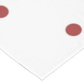 Retro Chic Red Polka Dots Pattern Spring & Summer  Tischdecke (Schrägansicht)