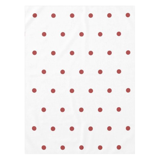 Retro Chic Red Polka Dots Pattern Spring & Summer  Tischdecke (Vorderseite)
