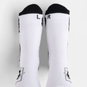 Retro-Chic Schimpans-Diamant – Geometrie trifft At Socken (Oben)