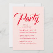 Retro Chic Script-Klasse von 2025 Foto Grad Party Einladung (Rückseite)