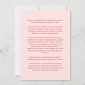 Retro Chic Script-Klasse von 2025 Foto Open House Einladung (Rückseite)