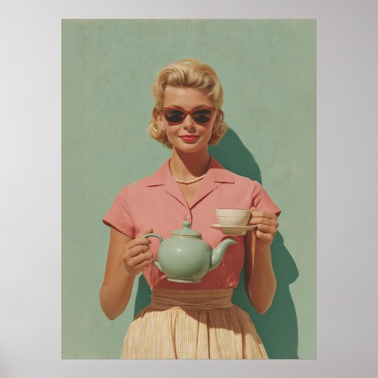 Retro-Chic-Teeparty Poster (Vorne)