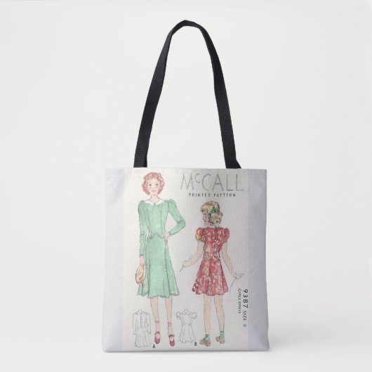 Retro Chic Tote Bag Tasche (Vorderseite)