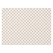 Retro Chic Trendkaffee White Checkered Muster Tischdecke (Vorderseite (Horizontal))
