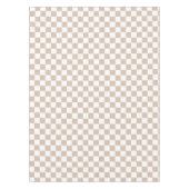 Retro Chic Trendkaffee White Checkered Muster Tischdecke (Vorderseite)
