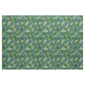 Retro Chic Tropical Green Palm Blätter Muster Stoff (Yard (91,4 cm))