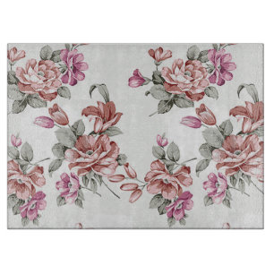 Retro Chic Verspielte Mädchenhafte Blumen Schneidebrett
