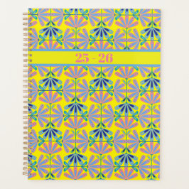 Retro Chic Yellow Planner Planer