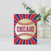 RETRO CHICAGO BASEBALL POSTKARTE (Stehend Vorderseite)