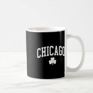 Retro Chicago Il St Patricks Day Glücksklee Souven Kaffeetasse