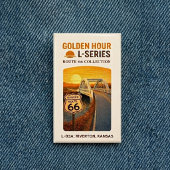 Retro Chicago Illinois Route 66 Start Wahrzeichen  Button