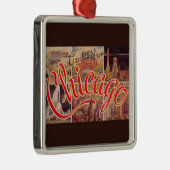 Retro Chicago Ornament Aus Metall (Rechts)