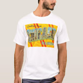 Retro Chicago Postcard T Shirt (Vorderseite)