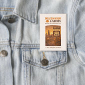 Retro-Chicago Route 66 Start Landmark-Kunst Button (Insitu)