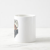 Retro Chicago Sunset Mug | Willis Tower Art Kaffeetasse (Mittel)