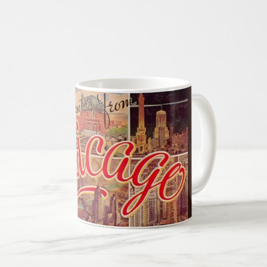 Retro Chicago Tasse (VorderseiteRechts)