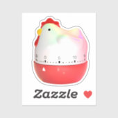 Retro chick aufkleber (Blatt)