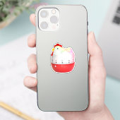 Retro chick aufkleber (Telefon)