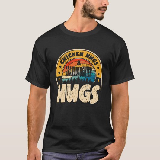 Retro Chicken Nugs Nuggets Feinschmeckers Grandtoc T-Shirt (Vorderseite)