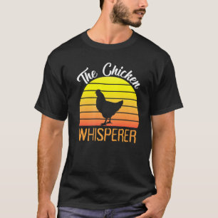 Retro Chicken Whisperer T-Shirt Hühnerliebhaber Mä