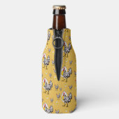 Retro Chickens Flaschenkühler (Flasche Rückseite)
