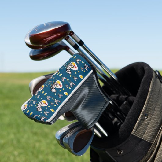 Retro Chickens Golf Headcover (In Situ)