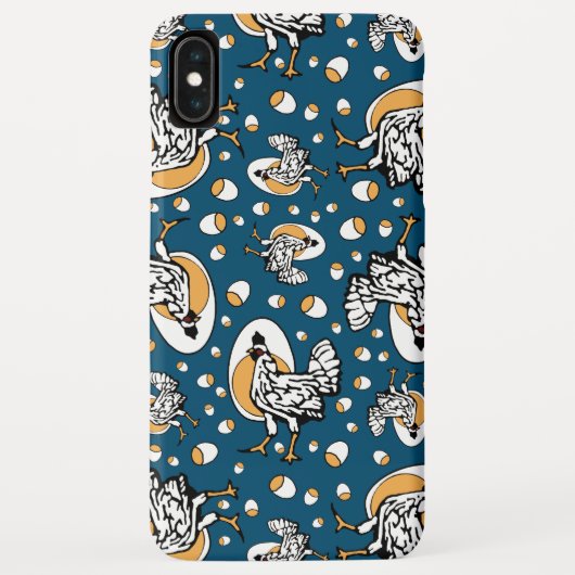 Retro Chickens Handy Case-Mate iPhone Hülle (Rückseite)